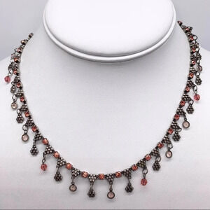 Sorrelli Crystal Dangle Silver Necklace